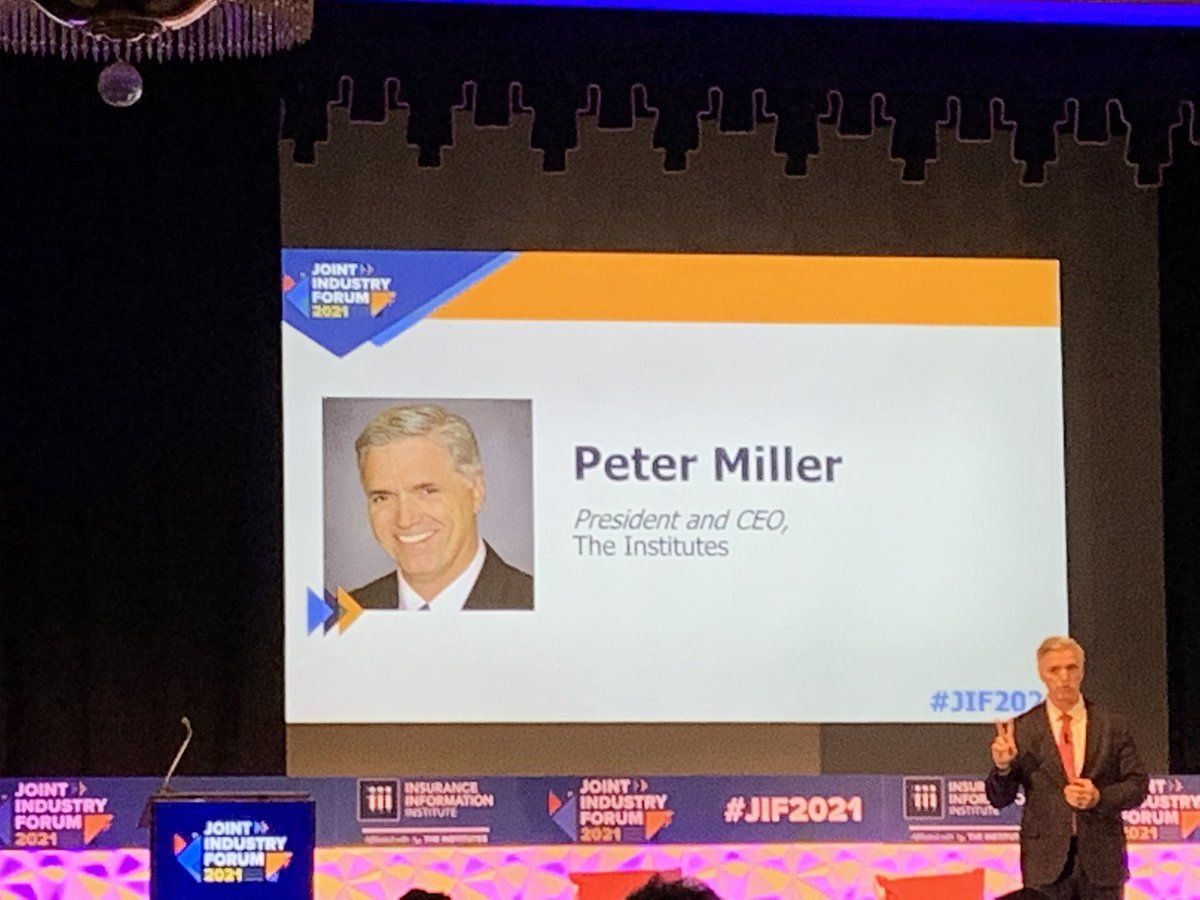 iiiorg's tweet photo. .@The_Institutes CEO @Peter_L_Miller discusses the @iiiorg affiliation and the benefits of collaboration. #JIF2021 https://t.co/7HrDjYnzlI