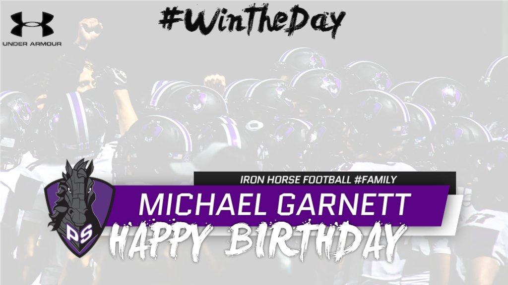 Happy Iron Horse Football birthday to JV player Michael Garnett. Have a great birthday! 