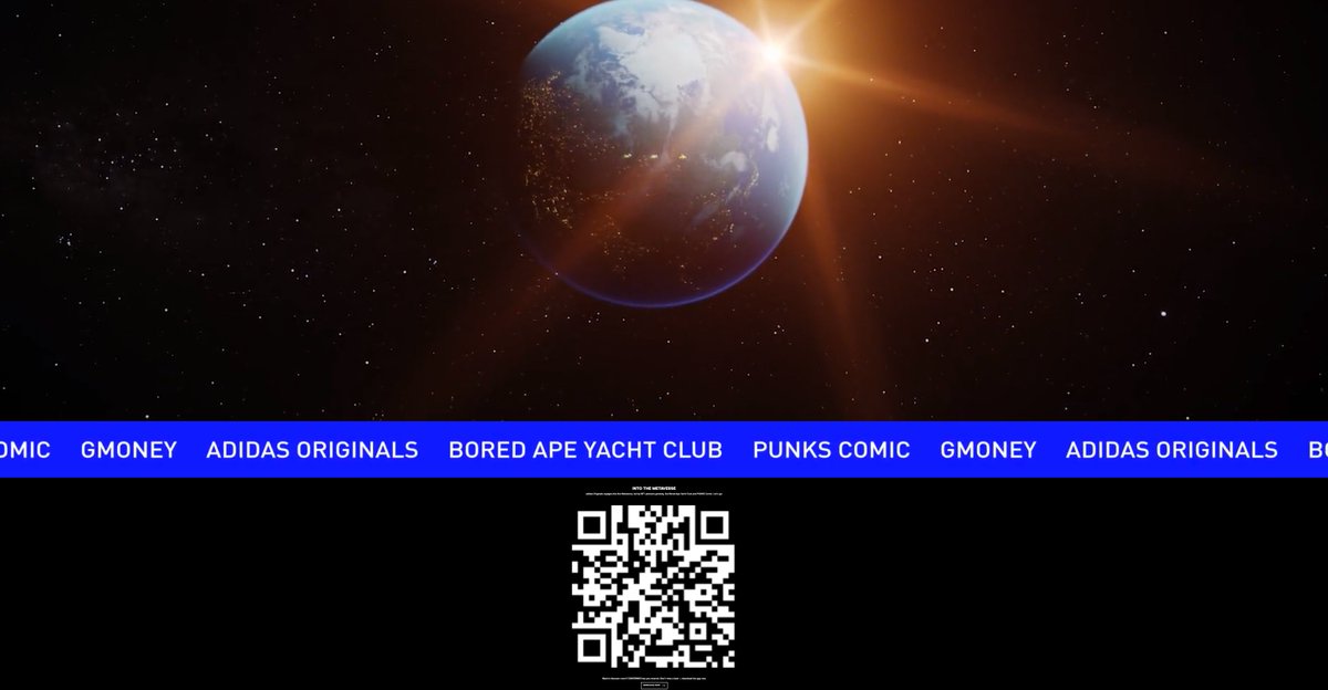 Adidas' official account <a href="/adidasoriginals/">adidas Originals</a> has changed PFP to #BAYC, and has released the Metaverse app with the theme of <a href="/BoredApeYC/">Bored Ape Yacht Club 🍌</a> -<a href="/gmoneyNFT/">gmoney.eth</a> -<a href="/punkscomic/">PUNKS Comic</a> . Currently, the app cannot be downloaded in some area.
adidas.co.uk/metaverse