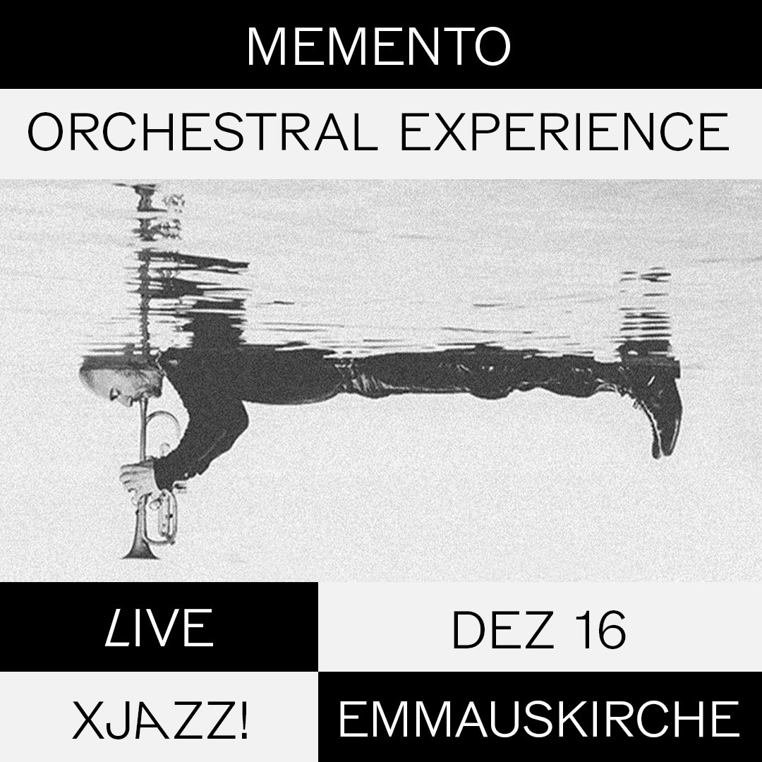 Dez 16 - 20H - Last chance this year of a XJAZZ! concert live at Emmauskirche, Berlin!
MEMENTO - Orchestral Experience

with <a href="/studnitzky/">sebastian studnitzky</a> accompied by a string quartet😍

Looking forward to see you there!
Tickets here available: bit.ly/3rpQLO2