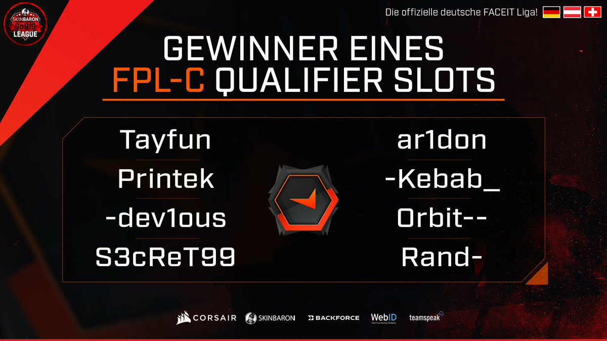 BIGClub's tweet photo. Auf geht's in den FPL-C!

In unserem #RoadToFPL Diamond-Hub konnten sich folgende 8 Spieler durchsetzen. Diese kämpfen nun um einen der Qualifikations-Spots im FPL-C Qualifier. Wir drücken den Jungs die Daumen und hoffen, dass sie den nächsten Schritt machen können! https://t.co/NiAsUyDC0R
