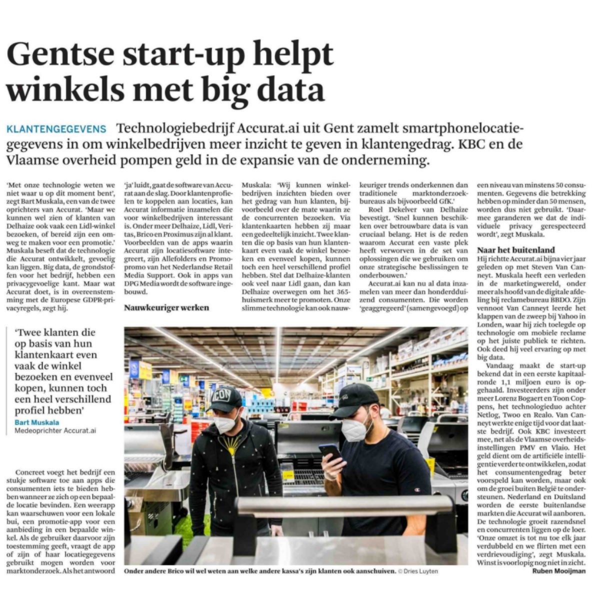 AccuratAI's tweet photo. #WIN 🧨 This morning word got out on our first capital round.. Different investors have gathered €1.1 million for us to tap into new markets and strengthen product development.

Retailers looking to survive and thrive now have a secret weapon.🚀

#locationintelligence https://t.co/oLy58vUNV2
