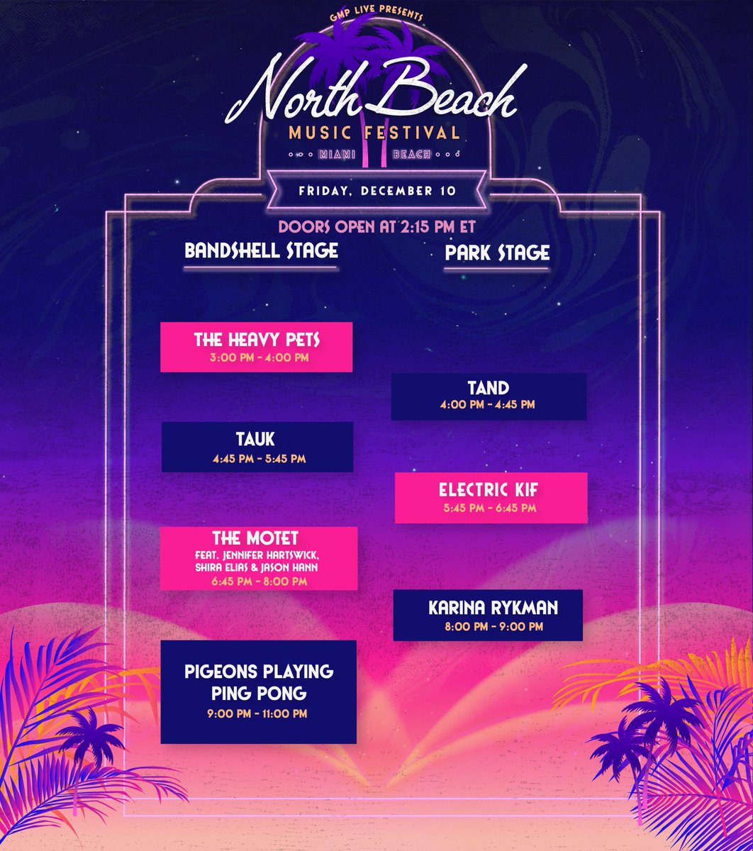 northbeach_fest's tweet photo. The schedule is here! Start planning your days now!!! https://t.co/ML89s7tnbZ