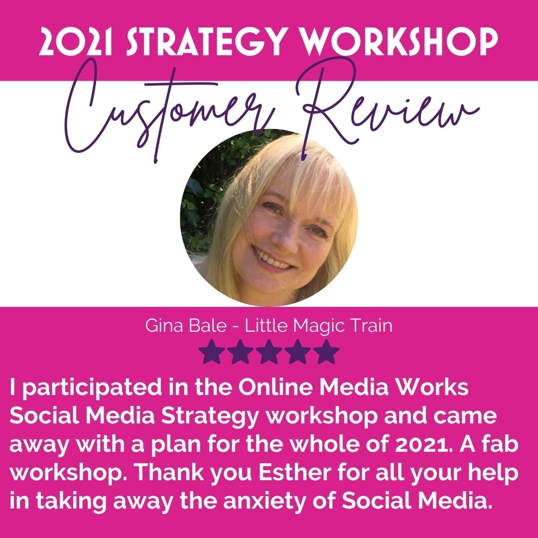 Join me to create a #successfulsocialmediastrategy to know what you need to do to raise awareness of your business and hit those goals for 2022. Wed 8th &amp; 15th Dec 1-2pm Only £65 Book now onlinemediaworks.co.uk/workshops/stra…