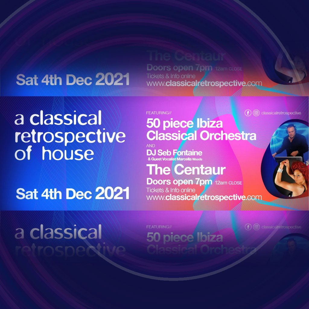d3epradio's tweet photo. Get your tickets for this Saturday 4th December 
A Classical Retrospective of House being held at Cheltenham Racecourse 

Tickets via https://t.co/yolz2VAlJ4

#RetrospectiveOfHouse #Fantazia #Perception 
#GetD3EP #TheCentaur #SebFontaine #MarcellaWoods 
#IbizaClassicalOrchestra https://t.co/YenGLPObPk