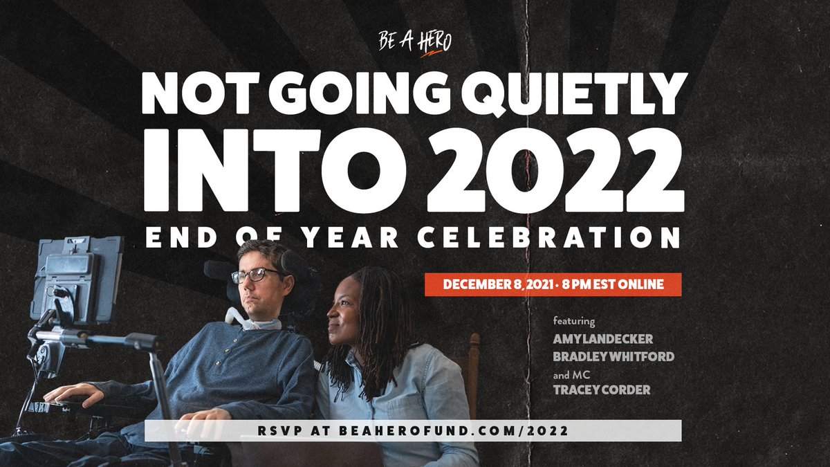 2021 has been a difficult year, filled also with important victories.
 
To celebrate all we've accomplished, <a href="/BeaHero/">Be a Hero</a> and I are throwing an end-of-the-year virtual event. 

With <a href="/traceyecorder/">blackness everdeen</a>, <a href="/BradleyWhitford/">Bradley Whitford</a>, <a href="/AmyLandecker/">Amy Landecker</a>, &amp; <a href="/jamilaheadley/">Jamila Headley</a>. 

Join us: heroes.win/EventRSVP