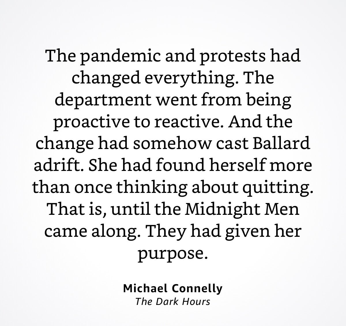 Connellybooks's tweet photo. Renée Ballard in THE DARK HOURS. https://t.co/WbtmxVSYba
