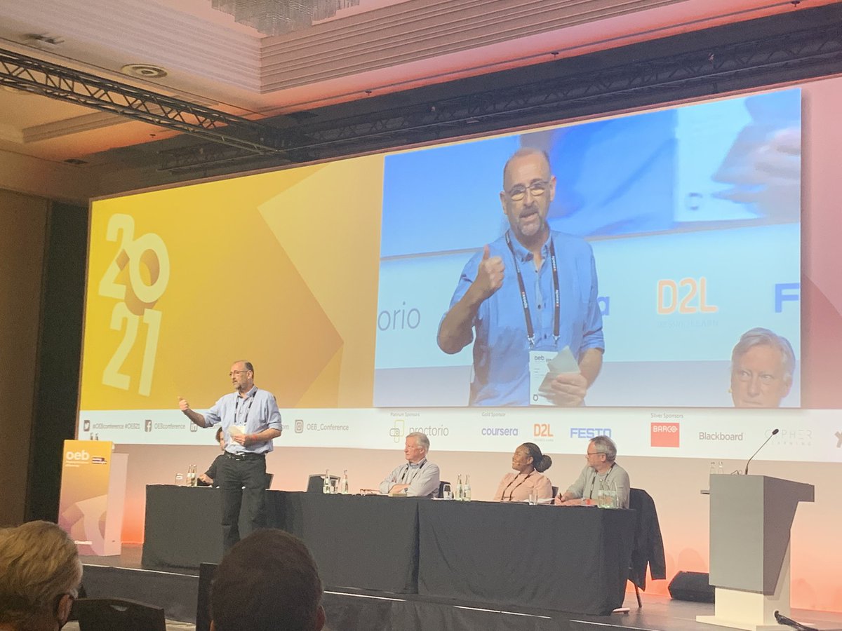 NereaSanchezU's tweet photo. What did we “learn” from learning during covid? Emergency Remote Learning. This was great fun and so true! @juergen_handke #oeb2021 @OEBconference @Enpresagintza https://t.co/EX8jOzSIHO