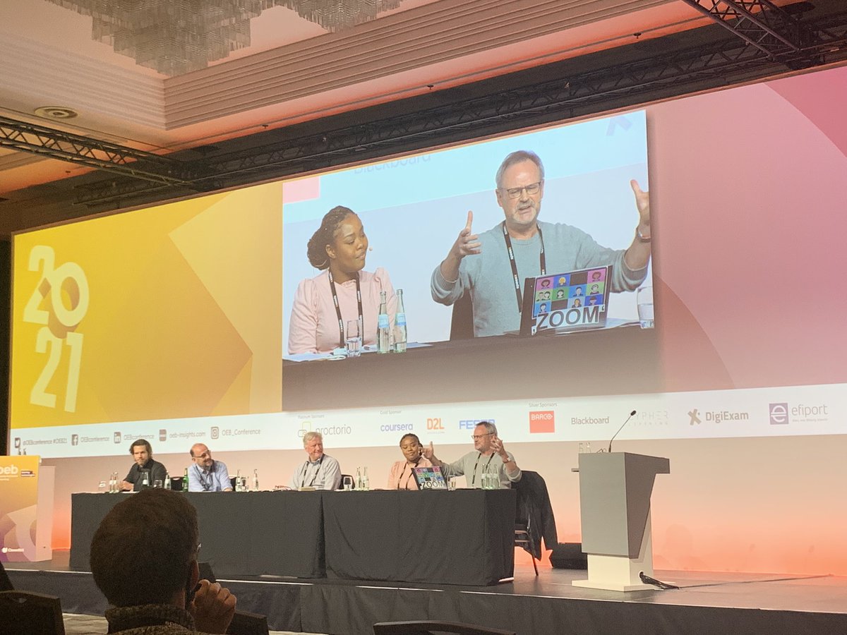 NereaSanchezU's tweet photo. What did we “learn” from learning during covid? Emergency Remote Learning. This was great fun and so true! @juergen_handke #oeb2021 @OEBconference @Enpresagintza https://t.co/EX8jOzSIHO