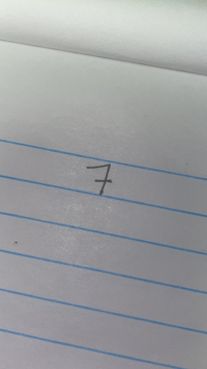 Who else writes 7’s like this?