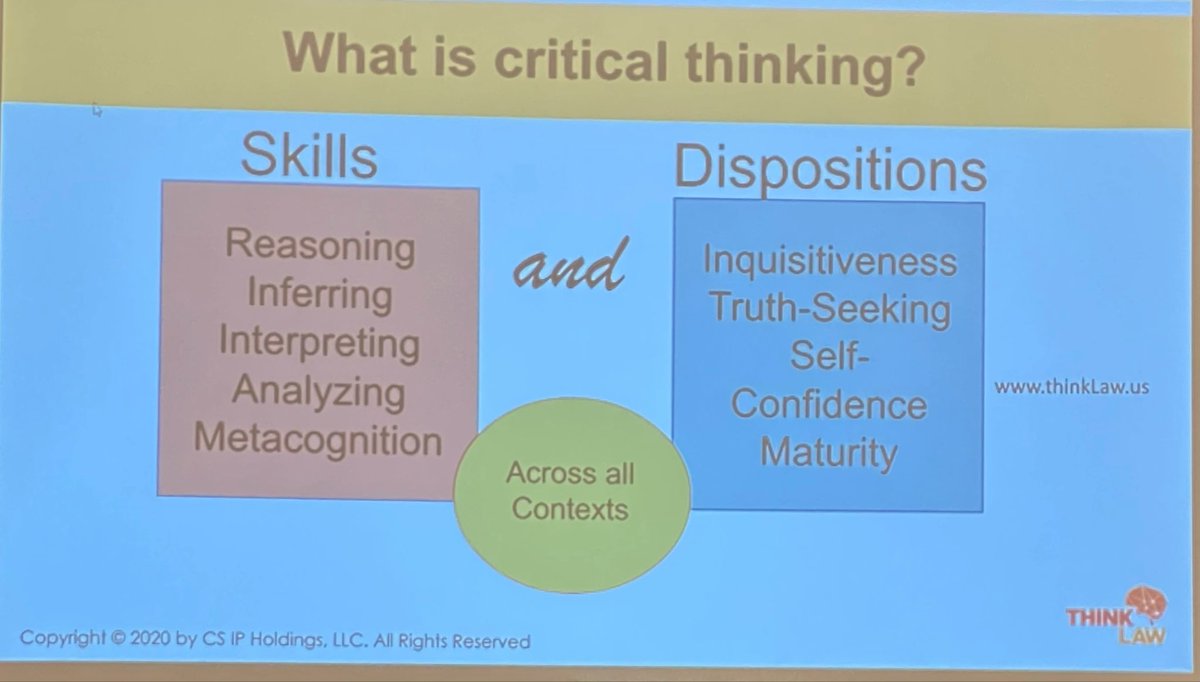What is critical thinking? 

DOING RIGHT > BEING RIGHT

<a href="/ColinESeale/">Colin Seale, J.D.</a> <a href="/thinkLawUS/">thinkLaw</a> <a href="/TXGifted/">TAGT</a> #gifted21