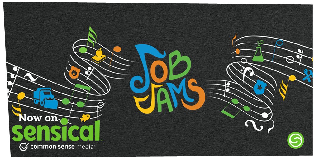 JobJams's tweet photo. BIG NEWS! We at #JobJams are so excited to partner with @CommonSense and their new kids streaming service @sensicaltv !! It’s an amazing video service for parents and educators where REAL people watch and screen every video to make sure its appropriate and educational for kids. https://t.co/B77COP8EWT