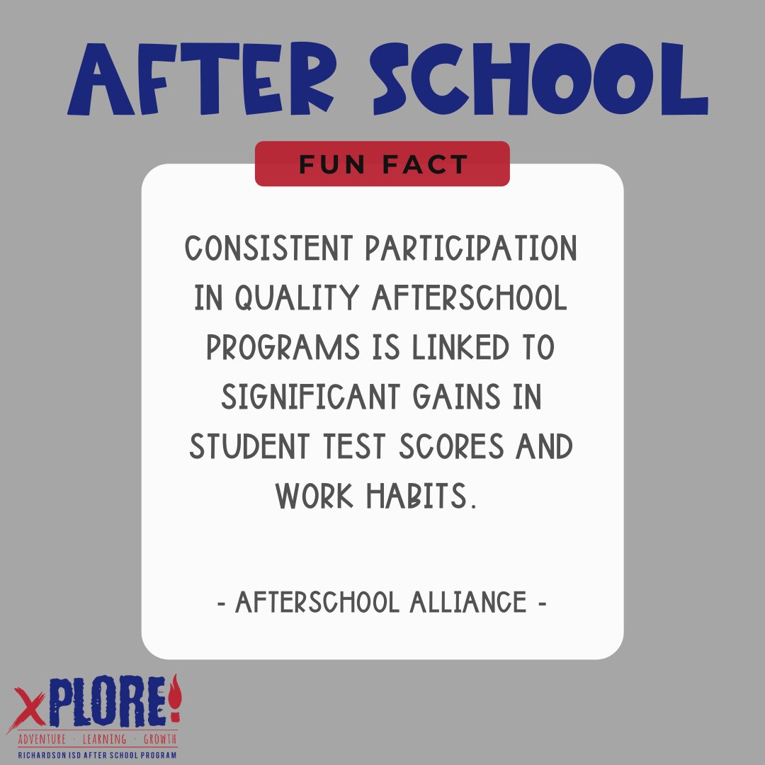 RISDxPlore's tweet photo. Interesting 🤔 did you know this about afterschool programs?
#AfterschoolFunFact
#AfterschoolWorks
#AfterschoolMatters
#xPlorers #RISDGreatness https://t.co/orROzoOX3b