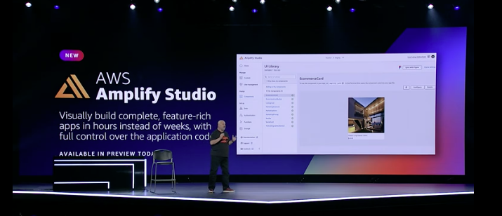 TechJournalist's tweet photo. AWS Amplify Studio - could be the biggest low code entrant - and disrupt the industry as a whole

#reInvent https://t.co/Wz4JF1ToEr
