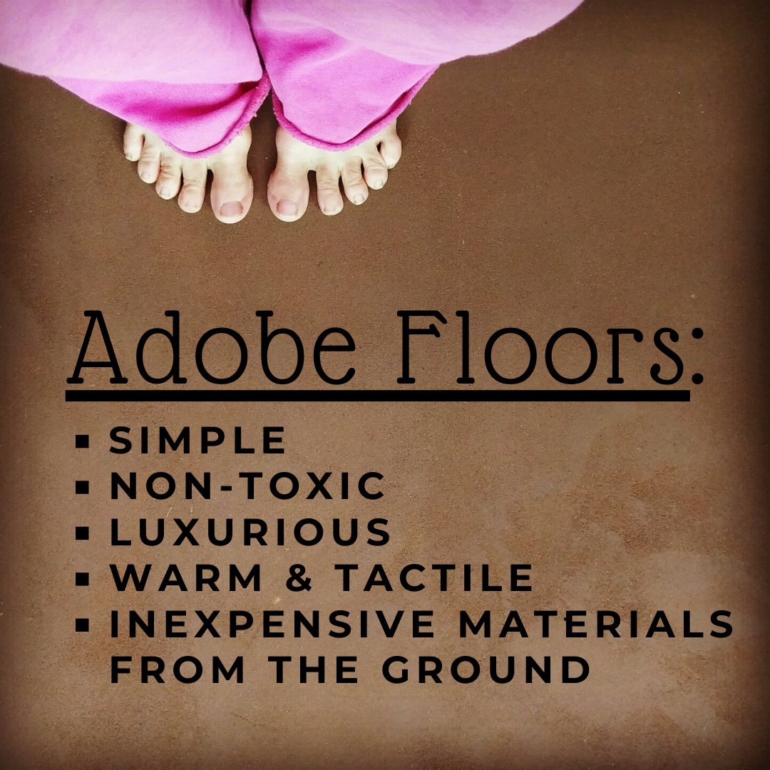 buildnaturally's tweet photo. #adobefloor made w
sticky clay soil
aggregate (sand)
fiber (straw)
Surface is smoothed & sealed w hardening oil, providing surface durability & cleaning ease
#DIYfriendly #beautifulfloor #naturalfloor #naturalbuilding #buildnaturally #healthyhome #feelsgood #barefootlife https://t.co/PQhFHvxOfC