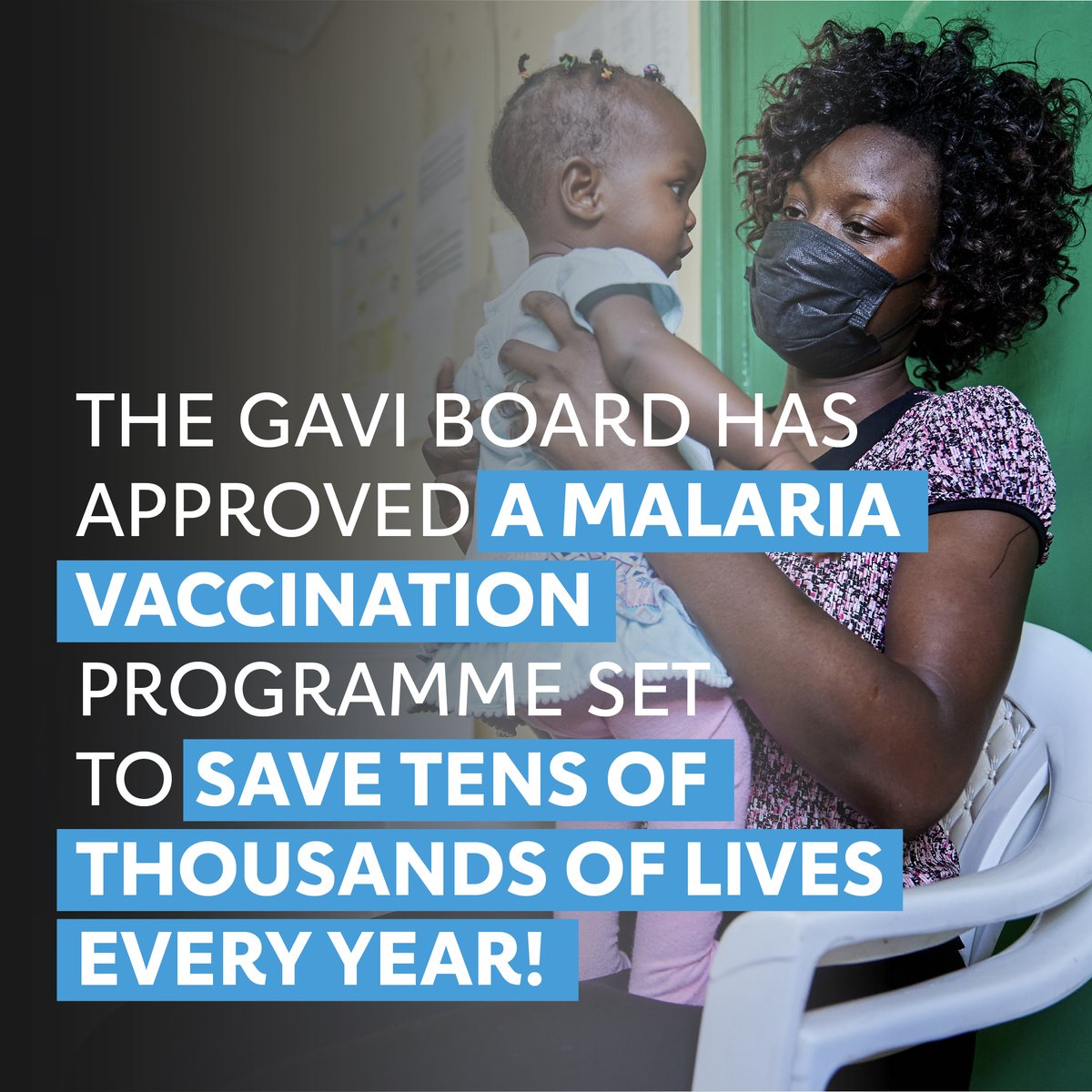 Exciting news in the global fight against #malaria! The Gavi Board has just approved a new vaccination programme for Gavi-supported countries in sub-Saharan Africa which could save tens of thousands of lives every year! bit.ly/3rw77EU  #VaccinesWork #StopMalaria