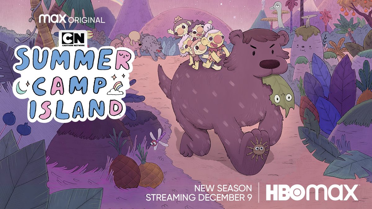 HBOMaxAnimation's tweet photo. 5 new story arcs means 5 new exciting adventures in season 5, coming December 9th! 

#SummerCampIsland is now streaming on @HBOMax. 

#AnimationOnMax | #MaxOriginal https://t.co/Dood4m3C7a