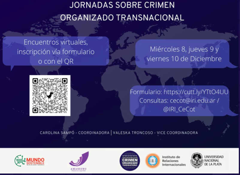 📢No te pierdas las Jornadas sobre Crimen Organizado Transnacional que organizan <a href="/IRI_CeCot/">Centro de Estudios sobre Crimen Org. Transnacional</a> @mujeresensegur1 <a href="/RedMSostenible/">Red Mundo Sostenible</a>

🗓️8 dic <a href="/siriagastelum/">Siria Gastélum Félix</a>, directora del Fondo Resiliencia, presenta el #OCIndex2021 

Programa➡️ t.ly/z5cv
Registro ➡️t.ly/HRag