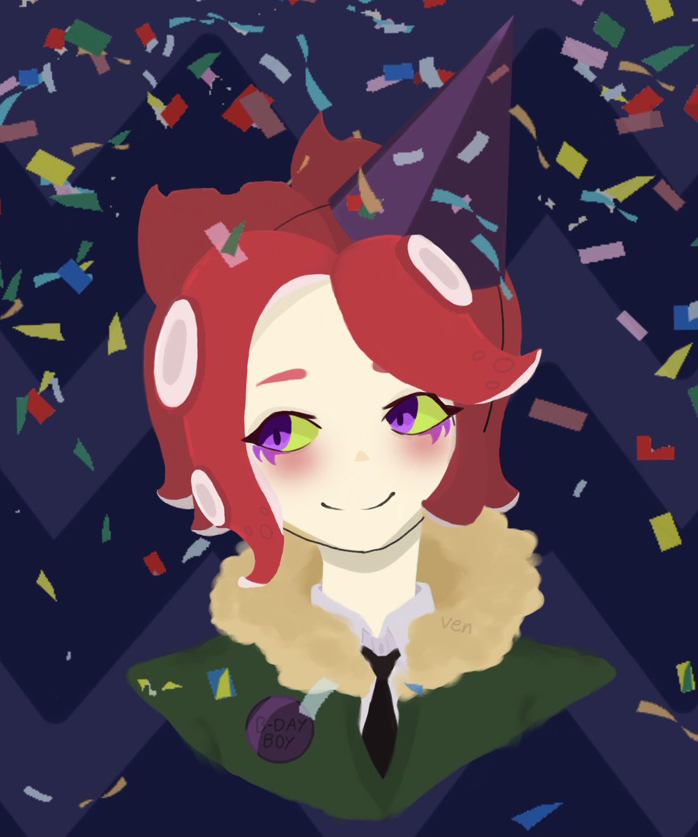 AkiraCoded's tweet photo. Happy ( belated ) Birthday @OctoboyYT ! : ) #Splatoon2 #octoboy #splatoon2art #fanart #digitalart #ArtistOnTwitter #squid #octo #art #drawing #artist #Procreate #Splatoon #octoboyyt https://t.co/zZvCagcF7x