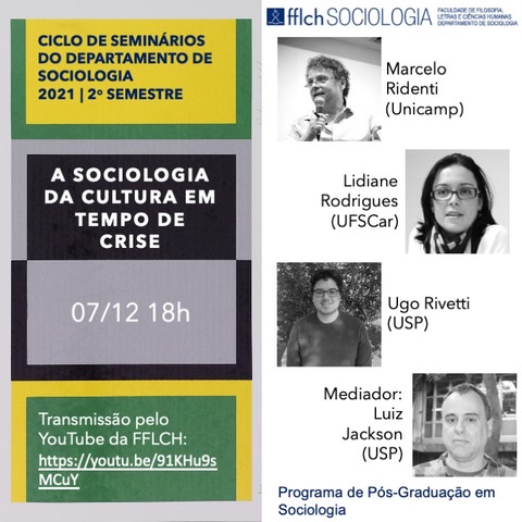 SociologiaUsp's tweet photo. Em 07/12, às 18, realizaremos nosso último, mas não menos importante, seminário do Departamento/PPGS. Venham! https://t.co/AFb94aO0aq