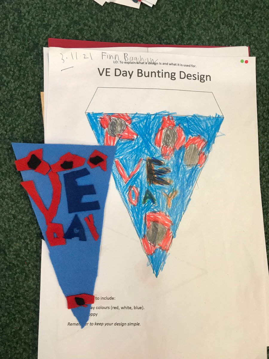 ThorpeHesleyPri's tweet photo. We made our VE Day bunting in DT this afternoon. A super job Class 9 - well done! https://t.co/rmKz0lLpqc