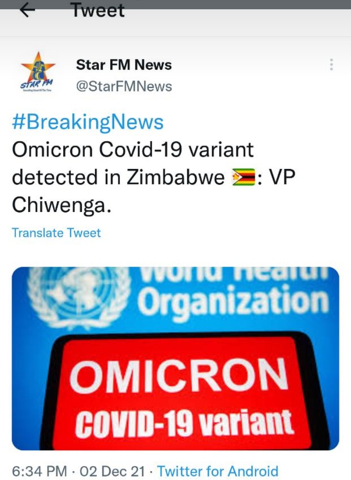CovidZim's tweet photo. Bad news..... https://t.co/K101wfaJCT