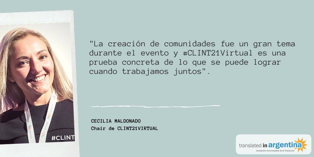 La nota de diciembre en el blog de #TINA es un completo resumen de lo sucedido en  #clint21virtual en palabras de su chair, <a href="/cecimaldonado/">Ceci maldonado</a> 
¡No te la pierdas! 
➡️ bit.ly/3ofw8C2