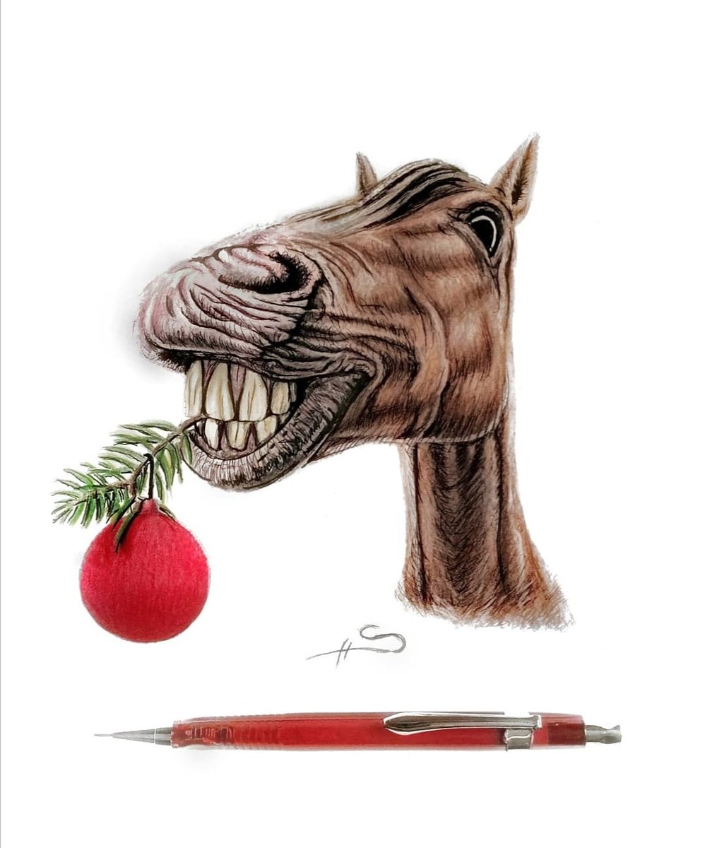 December! 😏 
#berlin #artist #art #pencilart #portraitart #pencilsketch #pencildrawing #animals #horse #funny #cute #pferdeliebe #sketch #sketchbook #sketches #sketchart #drawingsketch #pencil #painting #painter #kunst #pferd #Smile #painter #wildlife #Christmas2021