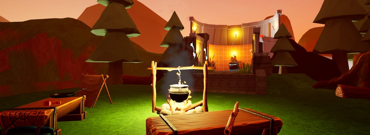 questborne's tweet photo. new main menu created by @JoshDavidsonDev  it still has interactable buttons the player can use to start the game. https://t.co/XQ9qFLucnb