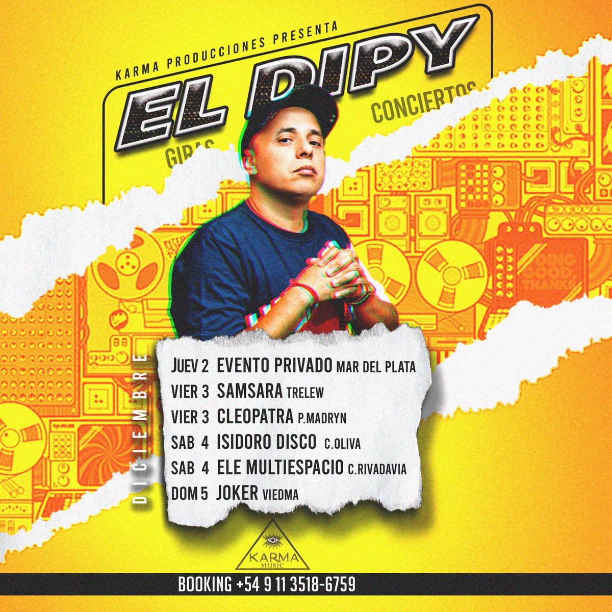 latido_music's tweet photo. El @eldipypapaok de gira. Aca tenes la agenda de este finde!! #tour #giras #concierto https://t.co/S7Yq6dP5F1