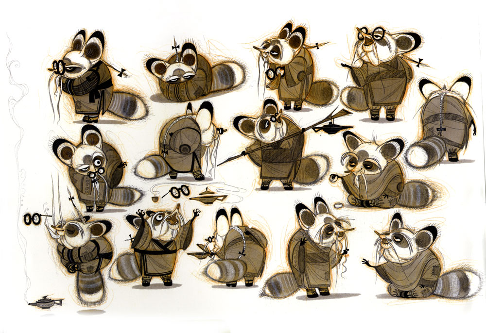 Animated_Antic's tweet photo. I will never ever get tired of looking at Nico Marlet's character designs for Kung Fu Panda. Man, they are just so good. https://t.co/FDLeT8dgLe