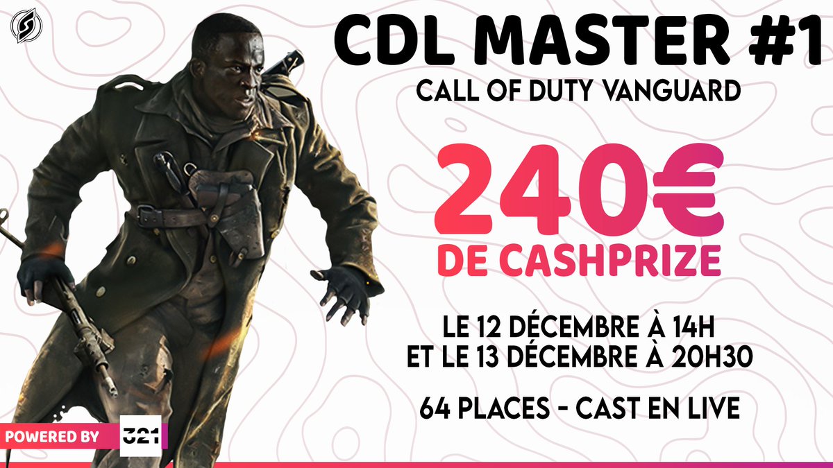 Sked_GG's tweet photo. 🏆 CDL MASTER #1 - #CallofDutyVanguard 

J-4 avant le début des inscriptions 👀

Pour avoir le lien un jour en avance :

👉 Follow @sked_gg 
♻️ RT
📍 Tag un pote

HYPE 🚀 https://t.co/B86eYITv2U