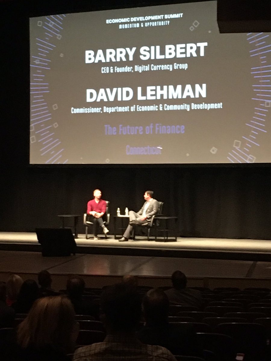 What in the world is NFT?  Barry Silbert and DECD Commissioner David Lehman  are talking Cryptocurrancy and big Economic issues- innovation around capital formation, inflation and currency trends.  And some humor:  youtu.be/mrNOYudaMAc     #CTEconomicSummit