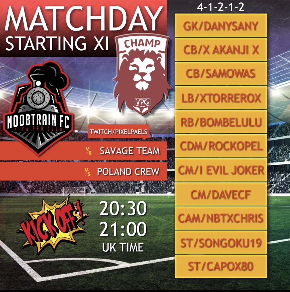 VPG NIGHT😎✌🏻🚂
<a href="/OfficialVPG/">Virtual Pro Gaming</a> 
<a href="/VPGEurope/">Virtual Pro Gaming | Europe</a> 
<a href="/TeamSavageEU/">Team Savage</a> 
<a href="/Poland/">Poland.pl</a> Crew

GL 2 ALL 😎✌🏻🚂