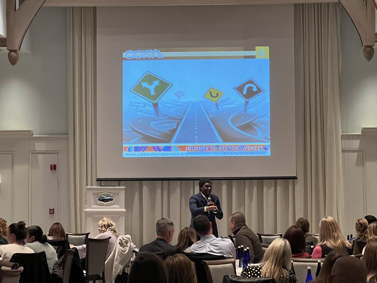 NicoleTroiano2's tweet photo. Dr. Hollie spoke at CACE conference this week. Always enjoy listening to his work on Cultural Responsiveness. https://t.co/43vnWobdTV