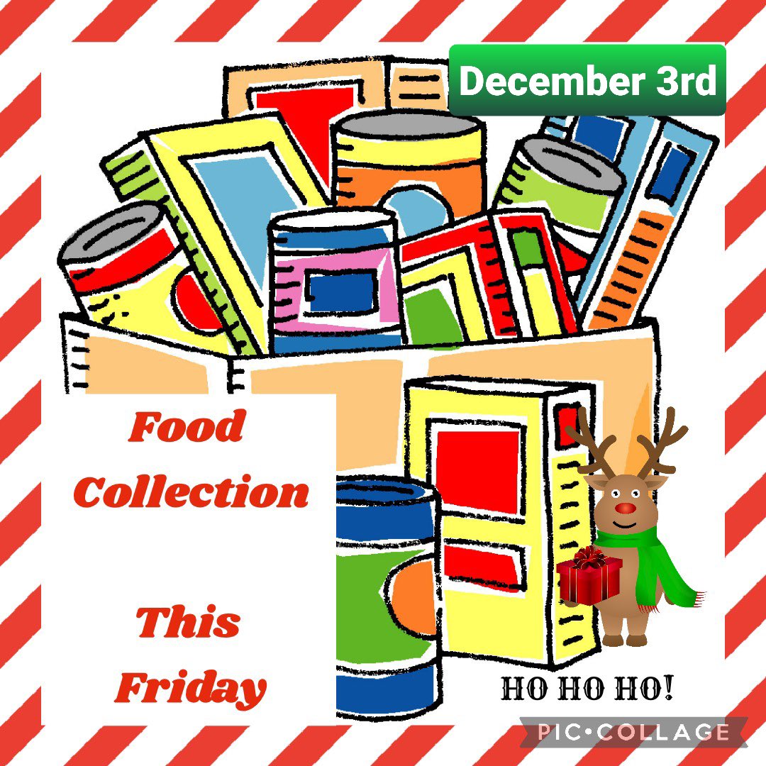 StNiniansRCPS's tweet photo. It’s the first of our ‘Festive Fridays’ tomorrow! 🎄🎅🏼

That means festive wear for all! 🎉

If you can, please remember to bring an item for our food bank collection. Thank you! https://t.co/5JplHUxShQ