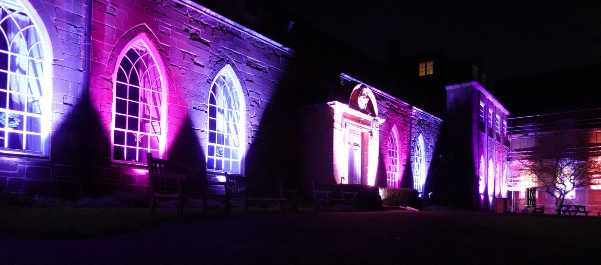 HartleburyCPT's tweet photo. How beautiful is the Castle lit up! Set up is underway for this weekend. The tree's ready to be decorated, the lights are set, now we just need you! 
https://t.co/IMfAhaR3oo
Can't make Saturday? See the lights on Mon 6th at our Art Exhibition Preview: https://t.co/G39AxLfbVv https://t.co/7xawl1yx4K