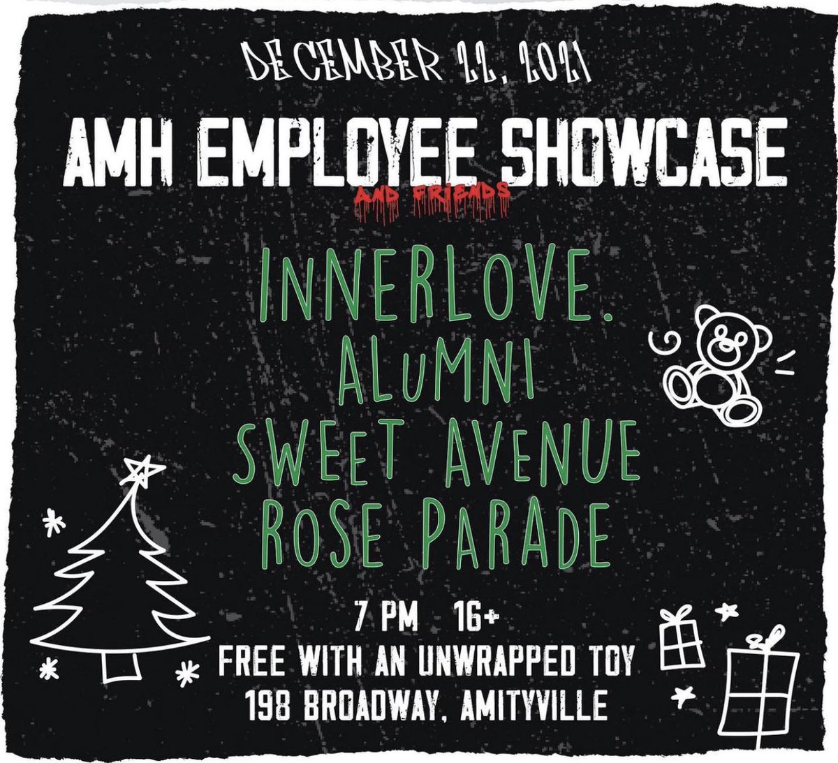 It’s pretty simple
You either show up to @AmityvilleMH with a toy on 12/22
Or don’t bother