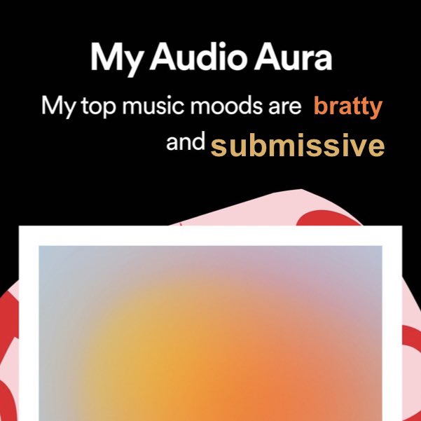 Omg guys I finally got my Spotify audio aura 😍