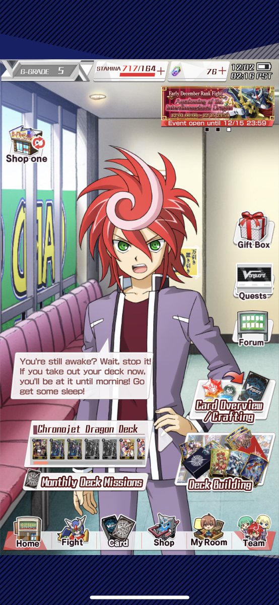 TisaVhasce's tweet photo. Played a ton of #VanguardZERO last night, even the game had to tell me to go to bed. Overall the new adjustments to the loop are great and I am really enjoying it again. Gear Chronicle is fun and reminds me why I loved the G era of physical vanguard so much. #cfvanguard #cfvzero https://t.co/vXnQhN8zVO