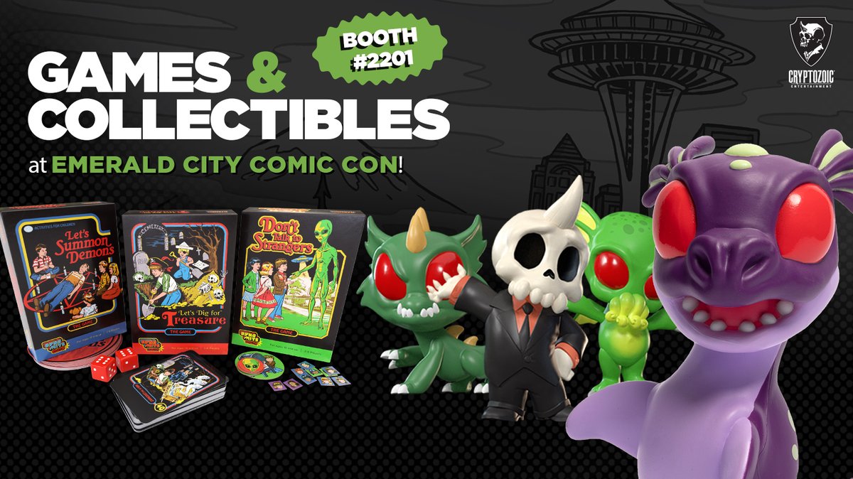 Ogopogo is here to kick off Day 1 of Emerald City Comic Con ! This figure was created exclusively for ECCC (Dec 2-5) and is available at Cryptozoic’s Booth #2201. Starting NOW, we are also selling a limited quantity on the Cryptozoic Shop!

bit.ly/OgopogoECC