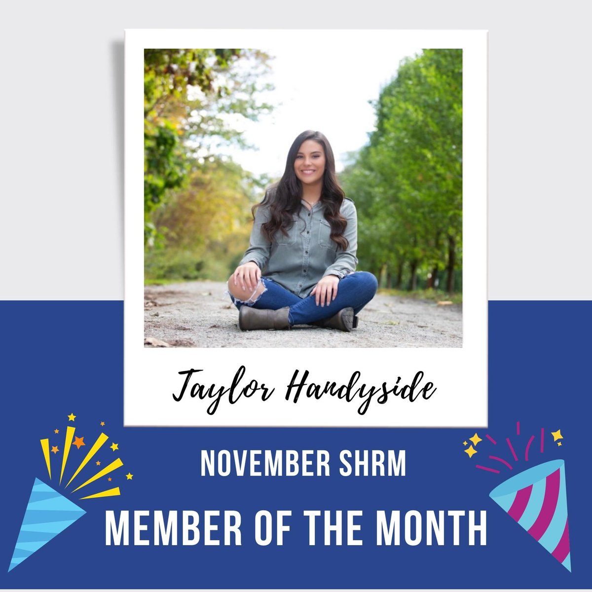Congrats to Taylor for being our November member of the month! Learn more about Taylor on our Instagram!