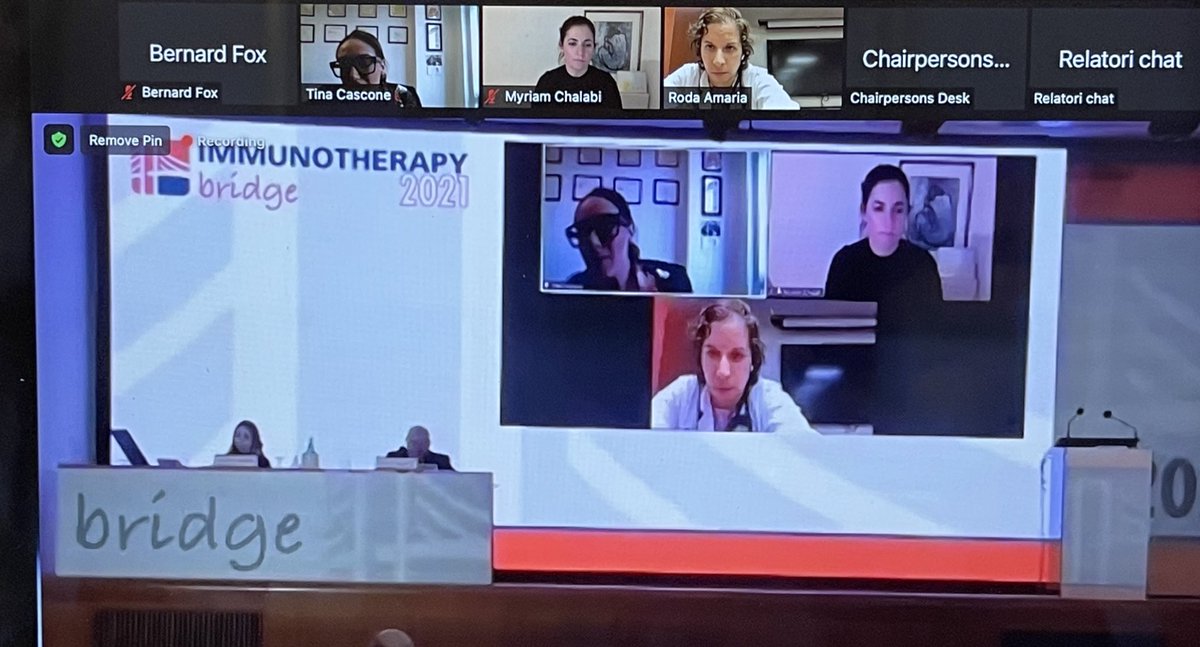 BernardAFox's tweet photo. Amazing session on #neoadjuvant #immunotherapy covering many cancer types/Great discussion on similarities and differences in biomarkers & response/opportunity for innovation/small studies & can get deep in science/ list of speakers below. @PAscierto @FondMelanoma #IOBridge2021 https://t.co/Q7YhScdAyk