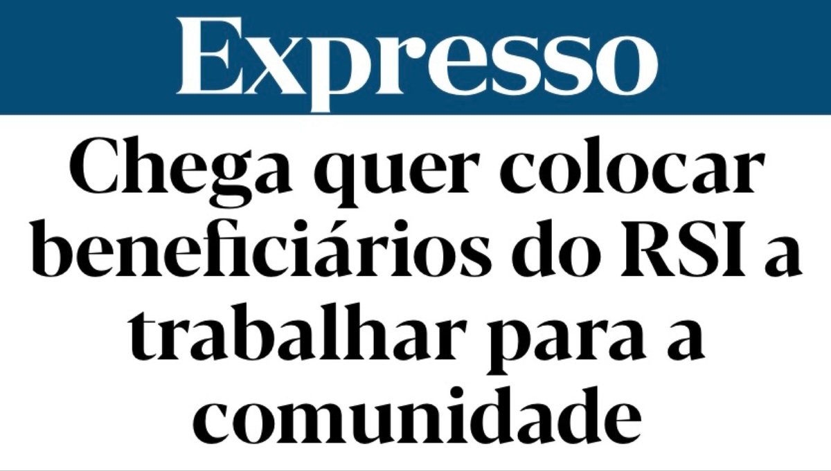 O RSI é um direito das pessoas em situação de carência económica.

Trabalho significa ordenado. 
E o ordenado tem de ser digno.
E digno é mais de 189,66 euros (valor máximo de RSI).

O que o Chega quer é explorar as pessoas.