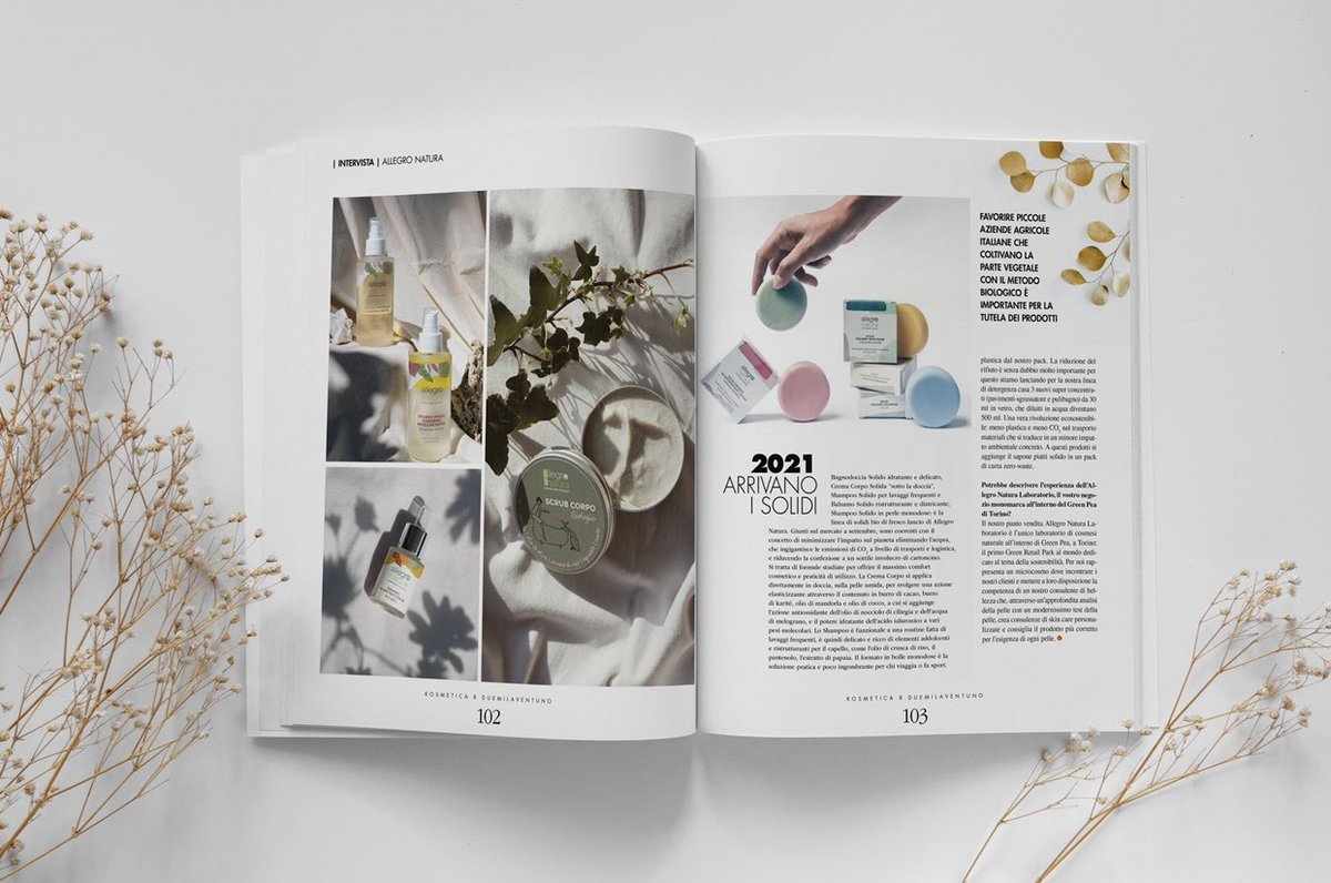 Elena Perani ha raccontato la nostra storia e le nostre scelte minimal per il pianeta in un bellissimo articolo sulla rivista <a href="/Kosmetica_TN/">Kosmetica_TN</a> edita da Tecniche Nuove SpA. 

Grazie mille! 🌱