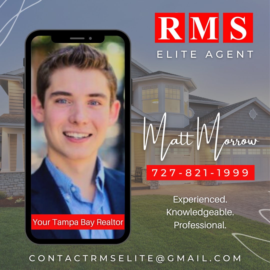 RMSEliteProp's tweet photo. It's our job to make the home buying/selling process as streamline and simple as possible for you. So stop stressing over it and call (727) 821-1999. One of our Elite Agents can start helping you!
#tampabayrealestate #tampabayrealtor #stpeteagent https://t.co/MEYxmQAGED