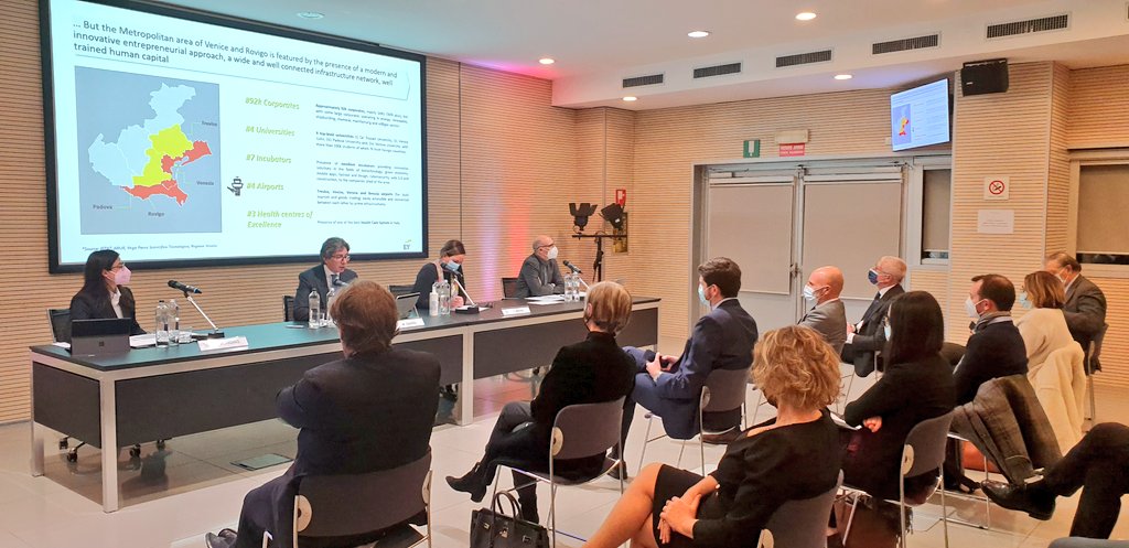 ConfindustriaVe's tweet photo. #BorninVenice: al via il roadshow internazionale per la presentazione degli asset dell'area vasta di Venezia Rovigo con @ITKAM_IT @ItalyinFFM @PortOfVenice
@intesasanpaolo @SRMezzogiorno  @EY_Italy #Alkeemia @EdisonNews con il supporto di @RegioneVeneto @camcomVeRo #Venicepromex https://t.co/h9ZH2jCw5q