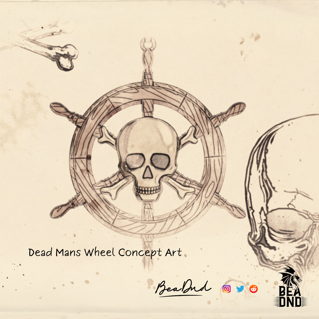 bea_dnd's tweet photo. Dead Mans Wheel. Magic Item. 

Full nautical  colour art and full item description on our Reddit page!
Find Out More Here :- https://t.co/yMJsXvgCHo

#MagicItem #DnD #TTRPG #Art #Fantasy #Inspiration #natical #pirate https://t.co/pdz5dDMErY