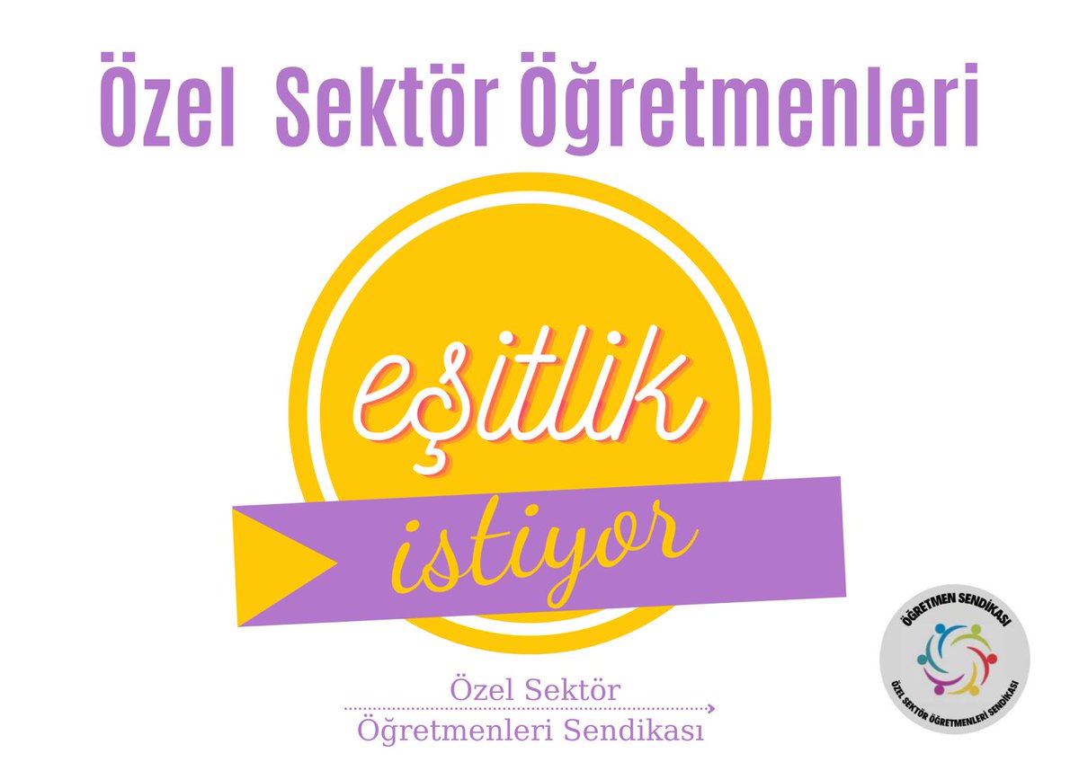 Öğretmenler için özel sektörde sömürü her geçen gün artarken bizleri görmezden gelen bir meslek kanununu kabul etmiyoruz. Öğretmen Sendikası ile güçlüdür!
#BizDeÖğretmeniz
<a href="/nebiyemertturk/">Nebiye Merttürk</a>