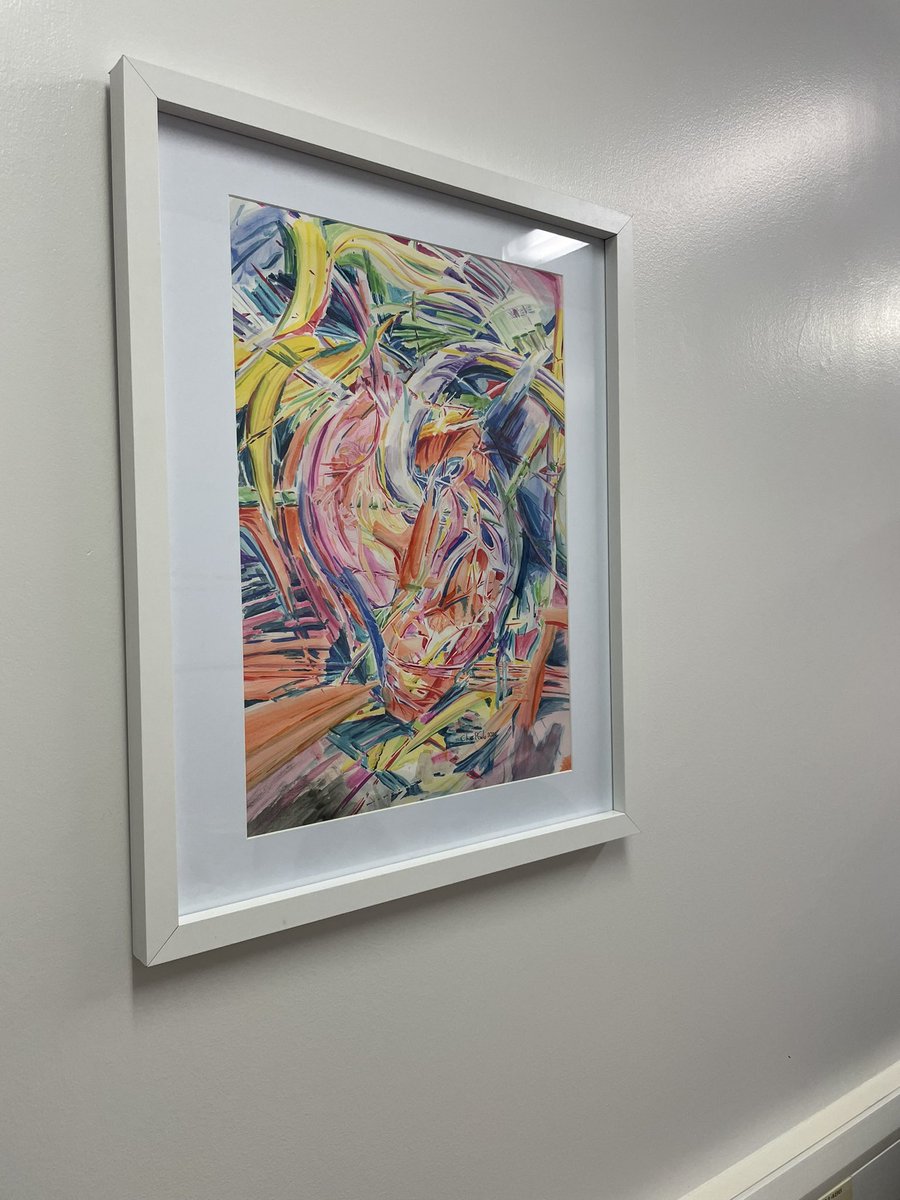 cpgale3's tweet photo. I’ve been informed this one is in the Cardiology Matron’s office at the Freeman Hospital, Newcastle upon Tyne.
#AbstractHeart 👍🏻 https://t.co/MXjmQaNMGB
